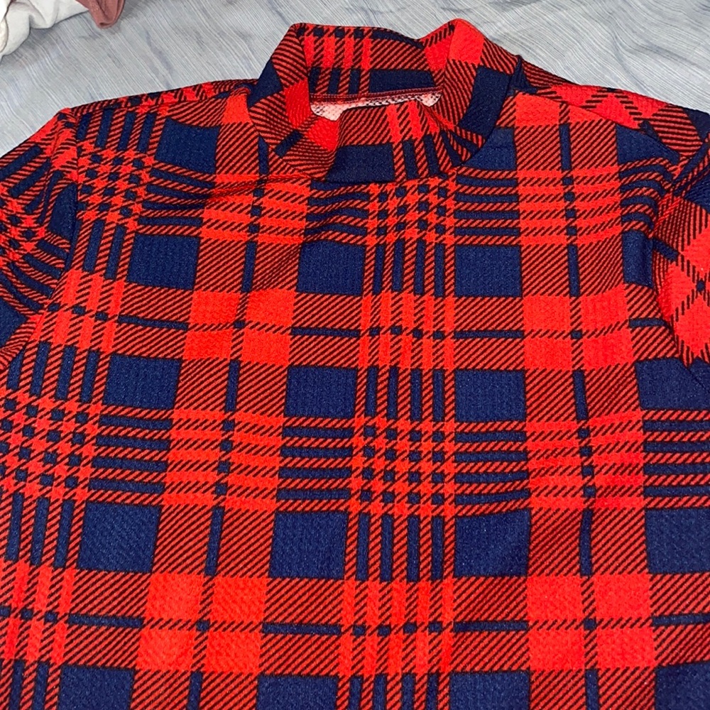 Shein plaid  top.
